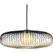 Circa 1 Light 43 inch Black / Antique Brass / Black Pendant Ceiling Light, Extra Large